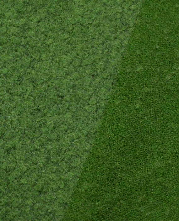 Ткань Шерсть Пальтовая 1450 цвет зеленый картинка 1