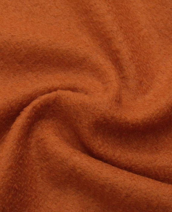 Ткань Шерсть Пальтовая 1452 цвет оранжевый картинка