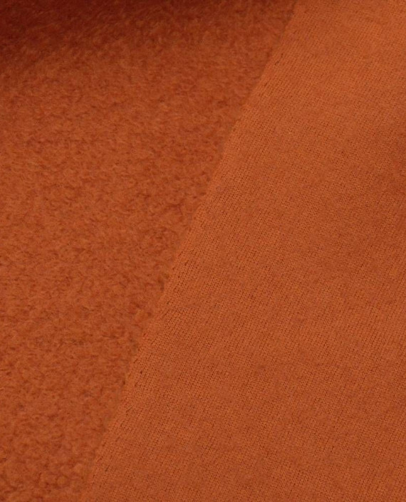 Ткань Шерсть Пальтовая 1452 цвет оранжевый картинка 2