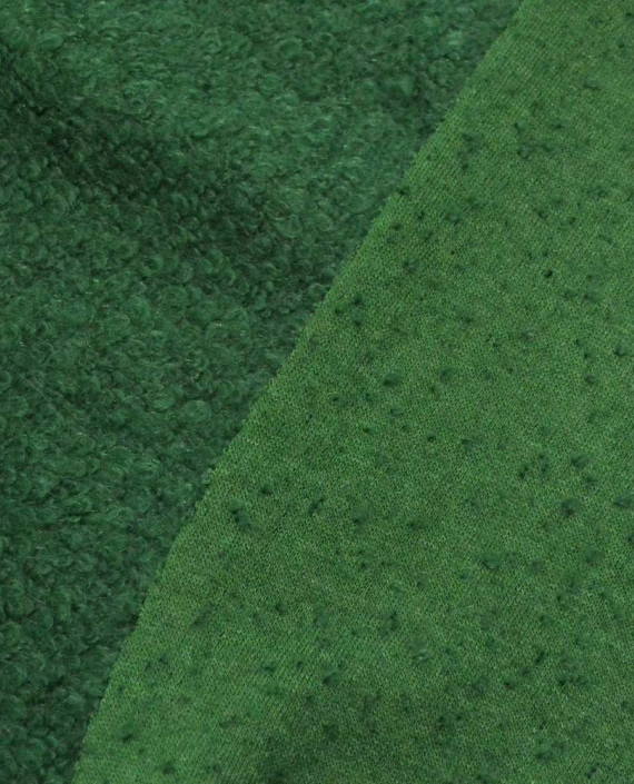 Ткань Шерсть Пальтовая 1458 цвет зеленый картинка 2