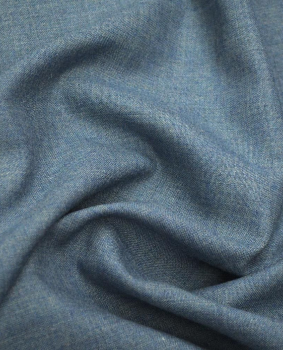 Ткань Шерсть Костюмная 1461 цвет голубой картинка