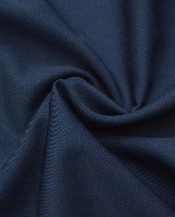 Ткань Шерсть Костюмная 1465 цвет синий картинка