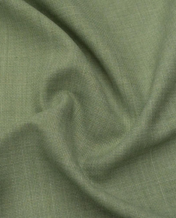 Последний отрез-1.9м Ткань Шерсть Костюмная 11481 цвет зеленый картинка