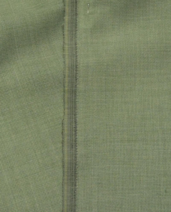 Последний отрез-1.9м Ткань Шерсть Костюмная 11481 цвет зеленый картинка 1