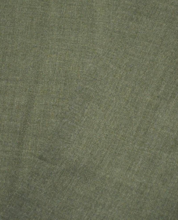Ткань Шерсть Костюмная 1504 цвет хаки картинка 2