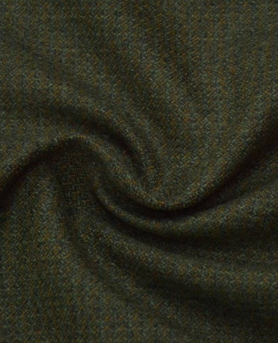 Ткань Шерсть Костюмная 1527 цвет зеленый картинка