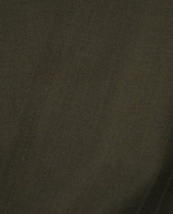 Ткань Шерсть Костюмная 1533 цвет зеленый в полоску картинка 1