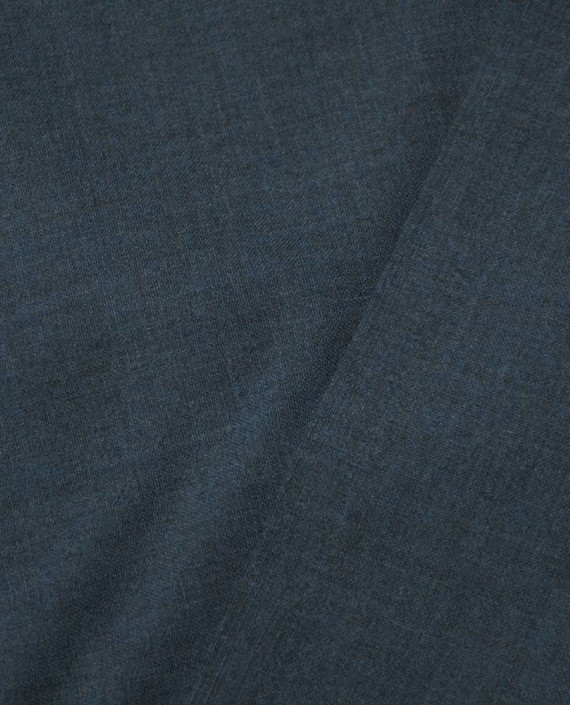 Ткань Шерсть Костюмная 1537 цвет синий картинка 1