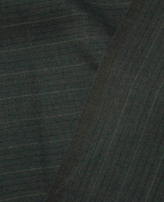 Ткань Шерсть Костюмная 1541 цвет серый в полоску картинка 1