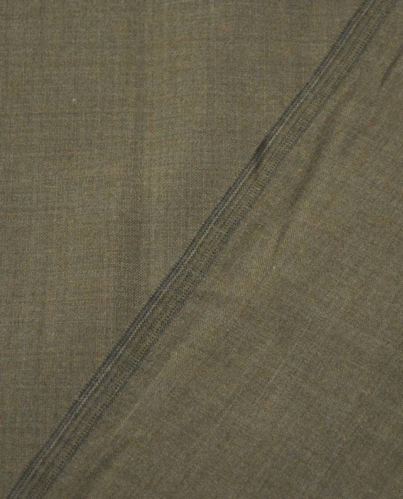 Ткань Шерсть Костюмная 1544 цвет хаки картинка 1