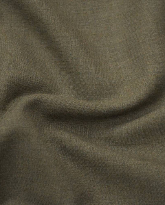 Ткань Шерсть Костюмная 1544 цвет хаки картинка 2