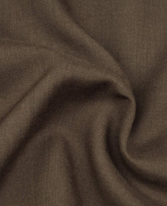 Ткань Шерсть Костюмная 1613 цвет коричневый картинка