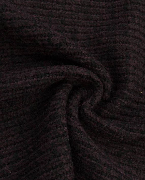 Ткань Шерсть Пальтовая 1633 цвет коричневый в полоску картинка
