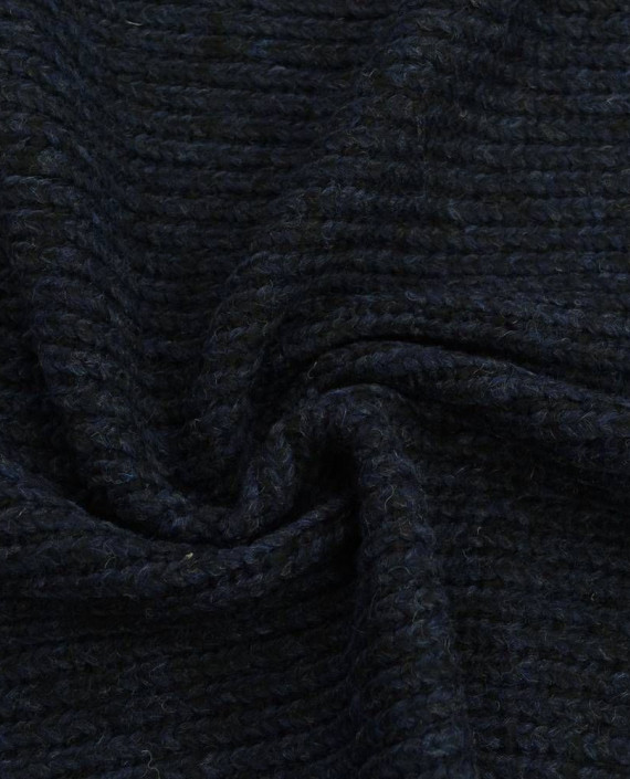 Ткань Шерсть Пальтовая 1634 цвет синий в полоску картинка