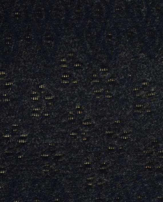 Ткань Шерсть Пальтовая 1640 цвет синий крупа картинка