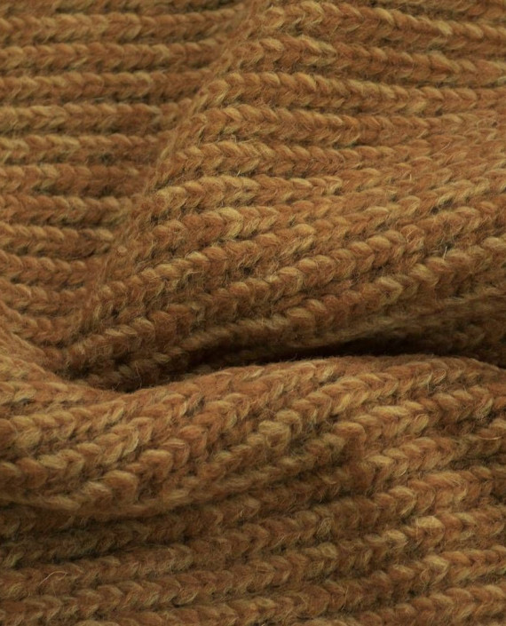 Ткань Шерсть Пальтовая 1641 цвет бежевый в полоску картинка