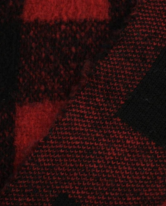 Ткань Шерсть Пальтовая 1643 цвет черный в клетку картинка 1