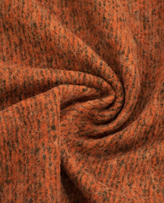 Ткань Шерсть Пальтовая 1652 цвет оранжевый картинка