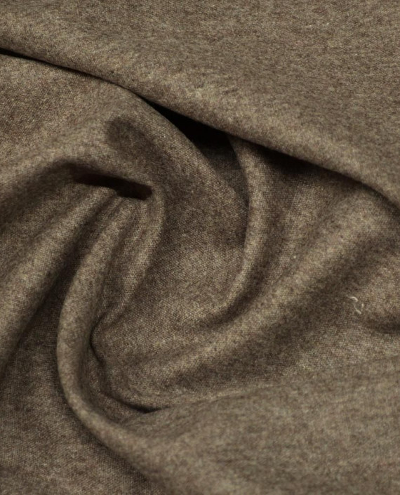 Ткань Шерсть Костюмная 1670 цвет коричневый меланж картинка