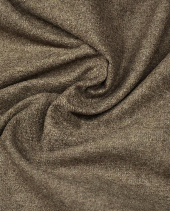 Ткань Шерсть Костюмная 1670 цвет коричневый меланж картинка 1