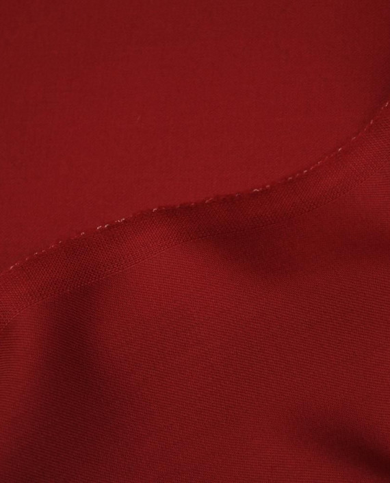 Ткань Шерсть Костюмная 1672 цвет бордовый картинка 2