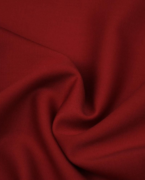 Ткань Шерсть Костюмная 1672 цвет бордовый картинка 1