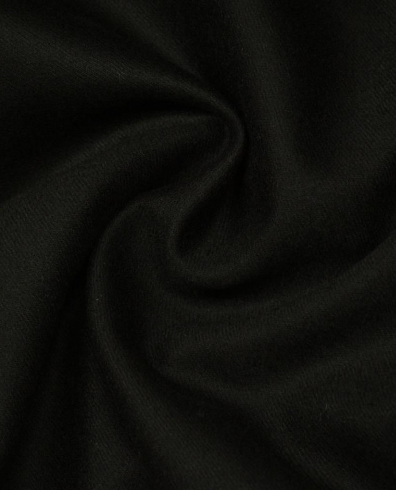 Ткань Шерсть Костюмная 1678 цвет черный картинка 1