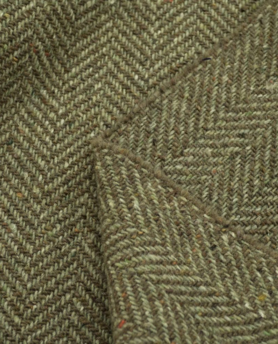 Ткань Шерсть Пальтовая 1704 цвет разноцветный геометрический картинка 2