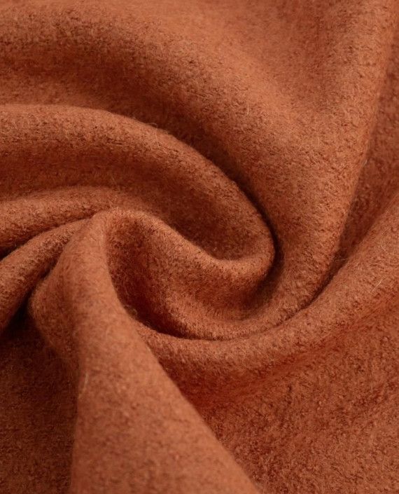 Ткань Шерсть Пальтовая 1716 цвет оранжевый картинка