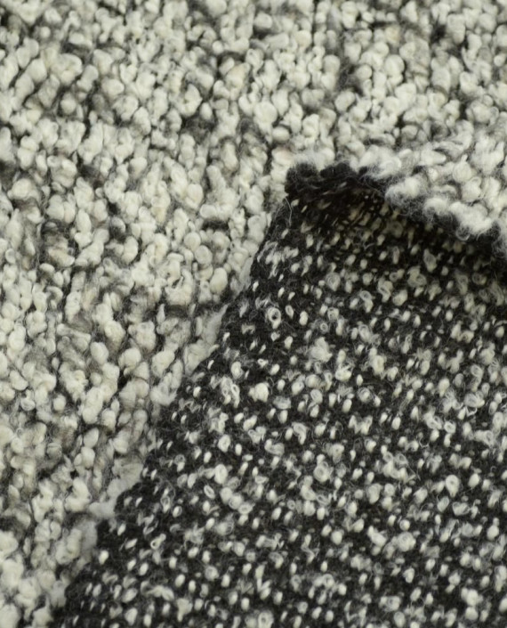 Ткань Шерсть Пальтовая 1717 цвет серый крупа картинка 2