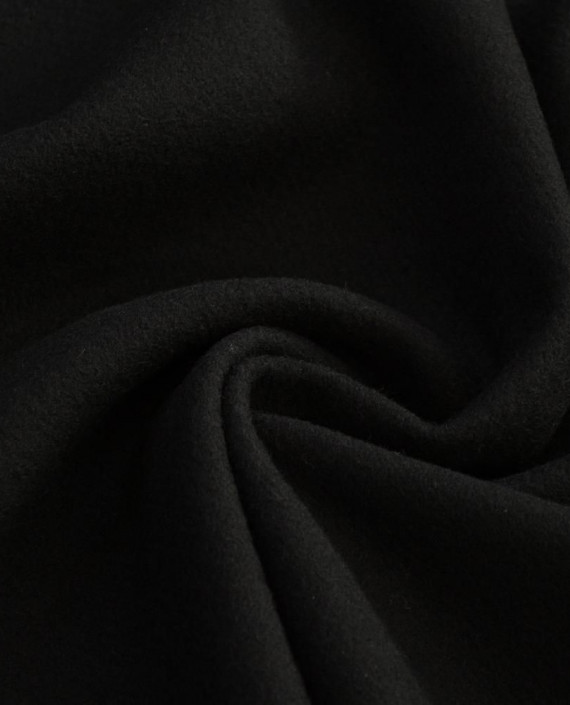 Ткань Шерсть Пальтовая 1731 цвет черный картинка