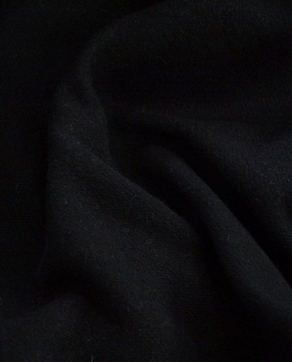 Последний отрез-1.5м Ткань Шерсть Пальтовая 11737 цвет черный картинка 1