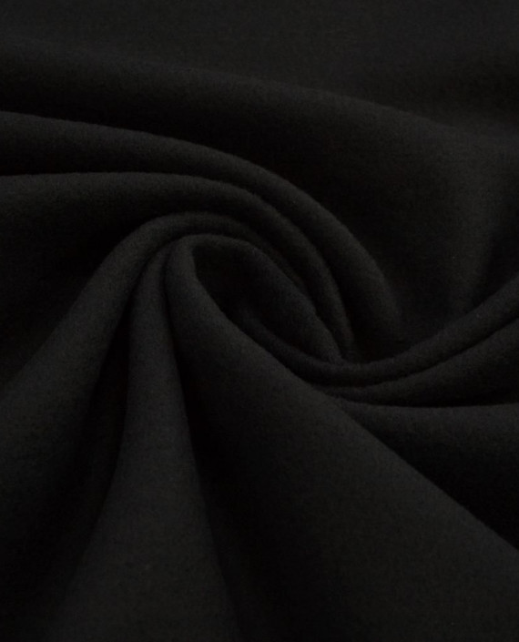 Ткань Шерсть Пальтово-костюмная 1741 цвет черный картинка