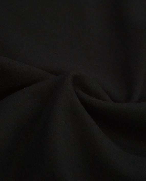 Ткань Шерсть Пальтово-костюмная 1741 цвет черный картинка 2