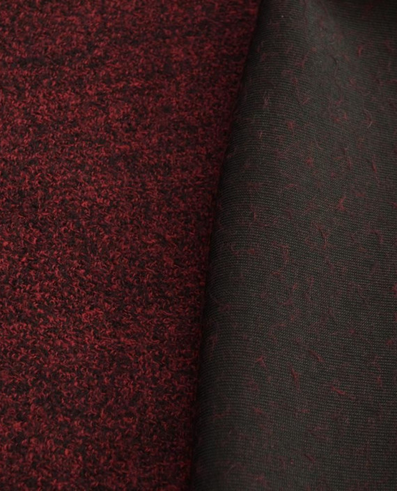 Ткань Шерсть Пальтовая 1743 цвет бордовый картинка 1