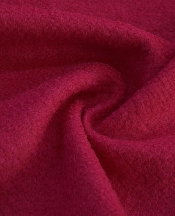 Последний отрез-2м Ткань Шерсть Пальтовая  11754 цвет малиновый картинка