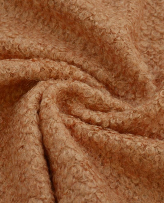 Ткань Шерсть Пальтовая 1756 цвет оранжевый картинка