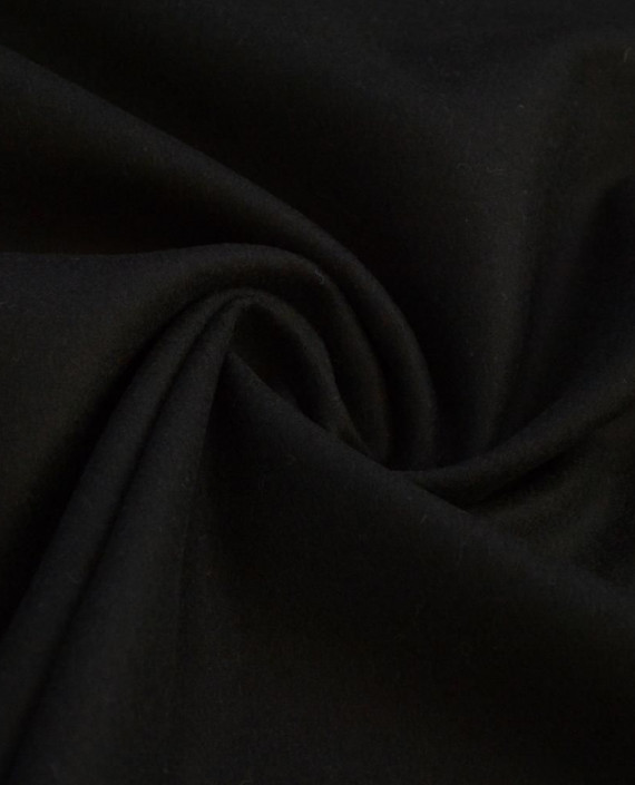 Ткань Шерсть Пальтовая 1763 цвет черный картинка