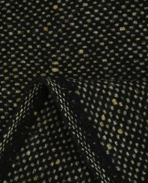 Ткань Шерсть Пальтовая 1772 цвет черный картинка 2