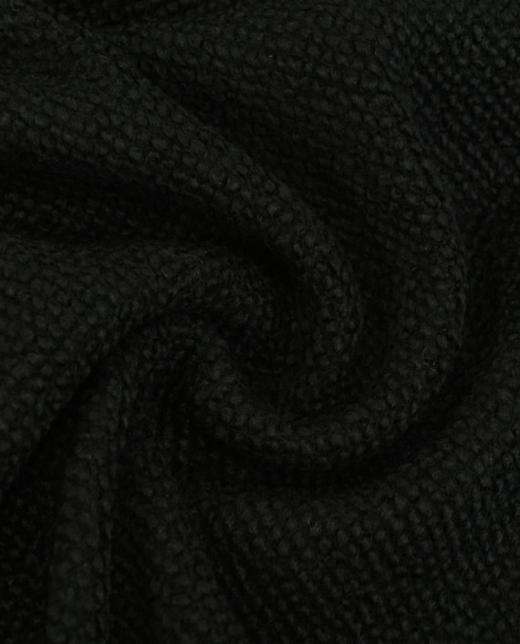 Ткань Шерсть Пальтовая "Каракульча" 1798 цвет черный картинка