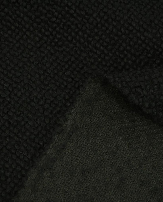 Ткань Шерсть Пальтовая "Каракульча" 1798 цвет черный картинка 1