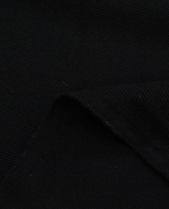 Последний отрез-1.8м Ткань Шерсть Пальтовая 11810 цвет черный картинка 1