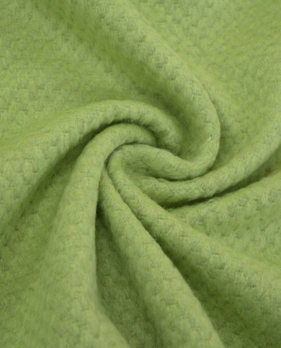 Ткань Шерсть Пальтовая 1824 цвет зеленый картинка