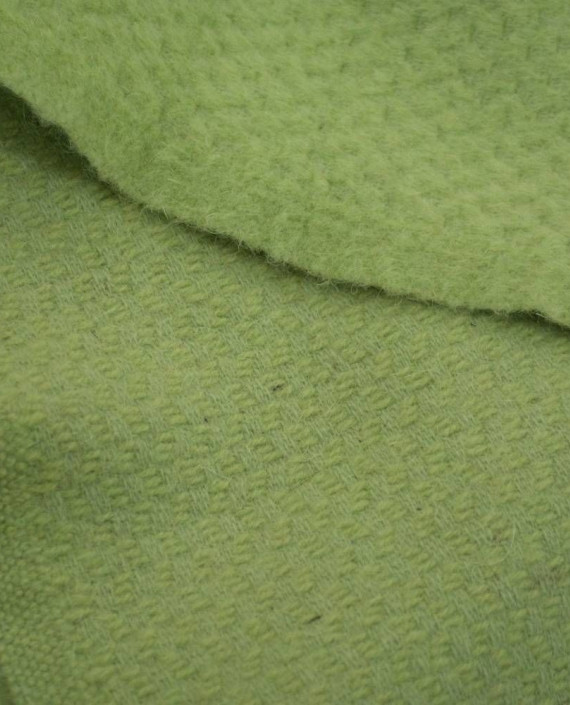 Ткань Шерсть Пальтовая 1824 цвет зеленый картинка 2