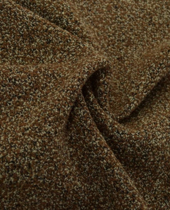 Ткань Шерсть Пальтовая 1828 цвет коричневый крупа картинка