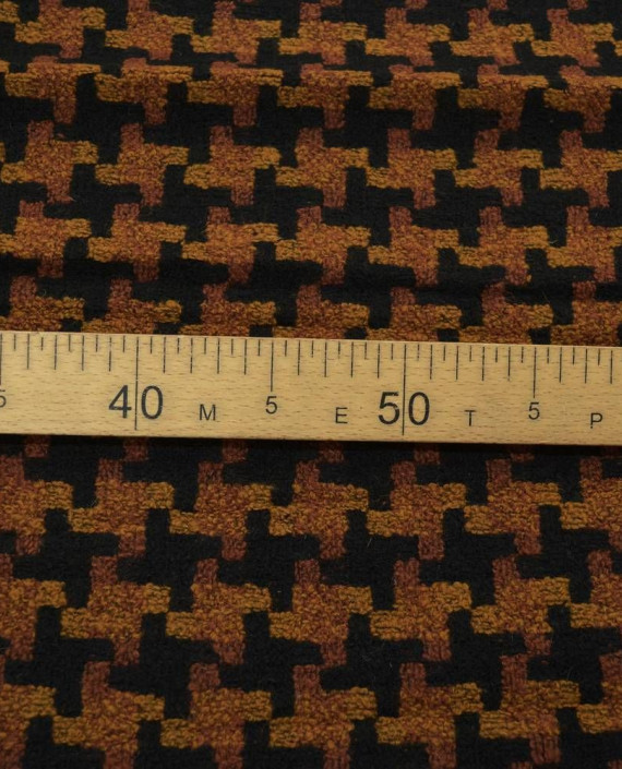 Ткань Шерсть Пальтовая 1830 цвет разноцветный гусиная лапка картинка 1