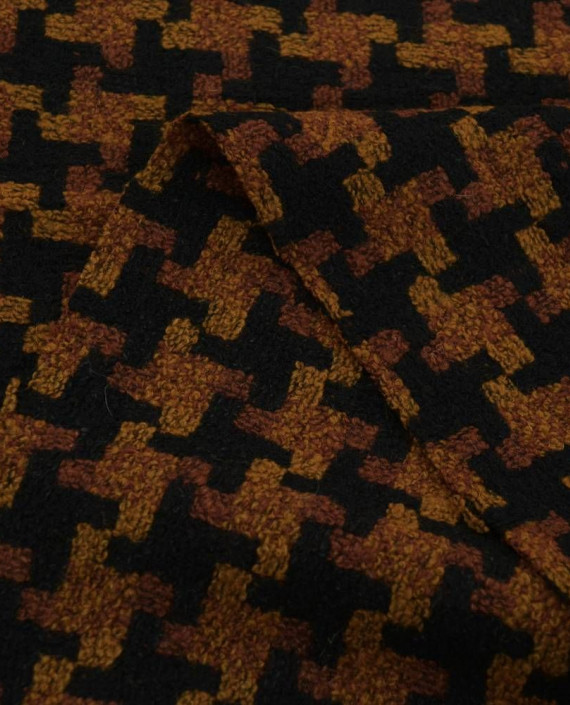 Ткань Шерсть Пальтовая 1830 цвет разноцветный гусиная лапка картинка 2