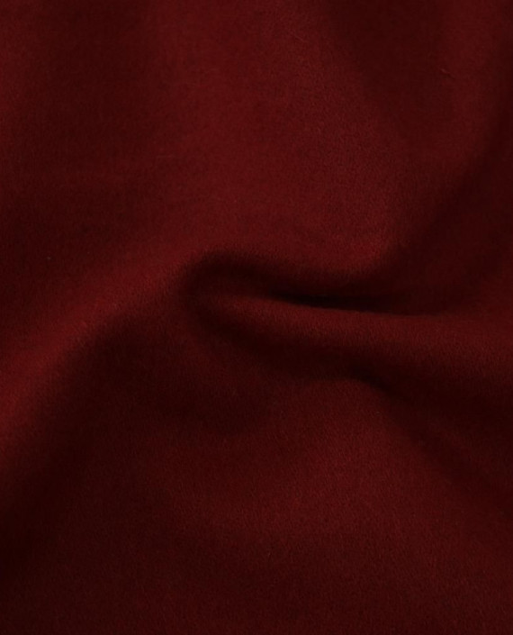 Ткань Шерсть Пальтовая  1851 цвет бордовый картинка 2