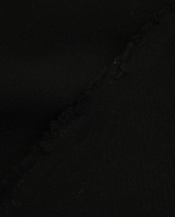 Ткань Шерсть Пальтовая 1856 цвет черный картинка 1