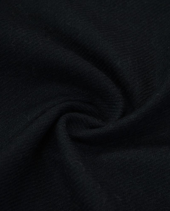 Ткань Шерсть Пальтовая 1860 цвет черный картинка